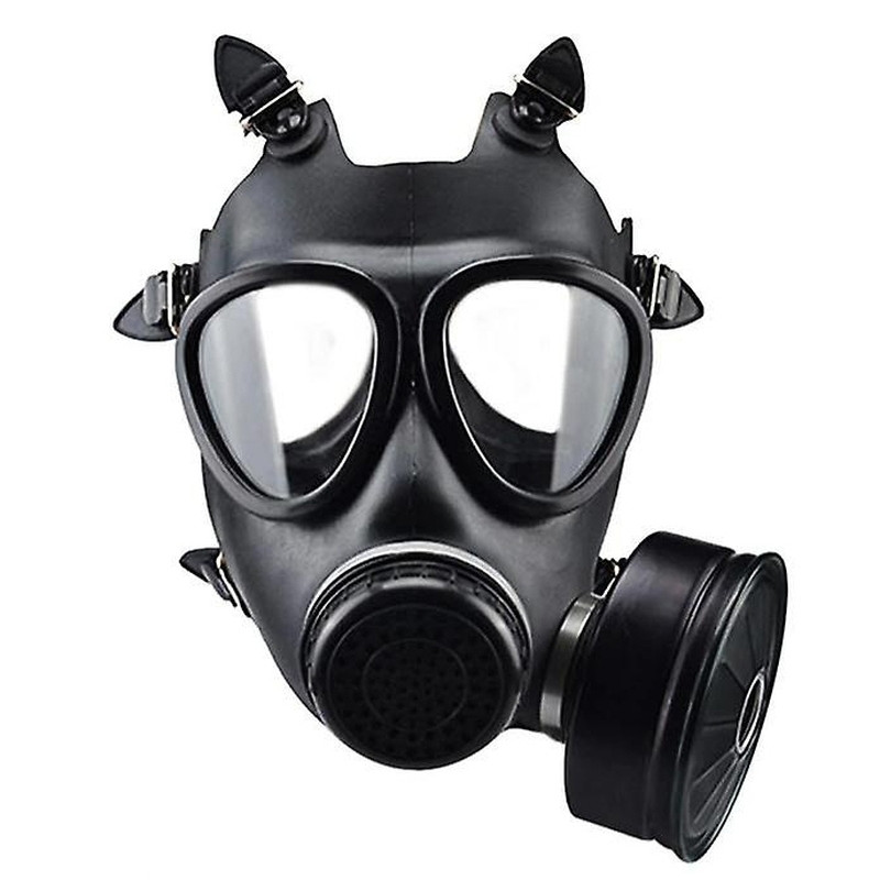 Men Army Masque à gaz BDSM KOMPLET BREATH Noir